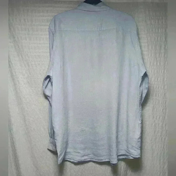 Club Room Luxury 💯 Linen Long Sleeve  Button down. Men's XL - Picture 2 of 8